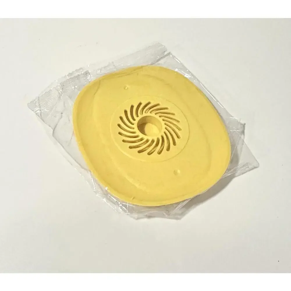 Silicone Yellow Drain Plug Stopper and Strainer - Push Button Operation